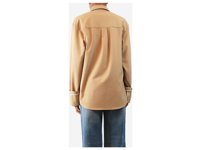 Autre Marque Camicia in misto lana neutra - size XS - vista 2
