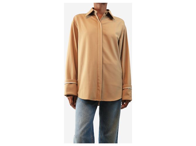 Autre Marque Camicia in misto lana neutra - size XS - vista 3
