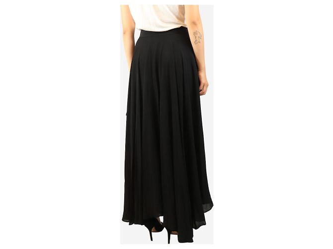 Autre Marque Falda maxi cruzada negra - size UK 10 Negro - vista 3