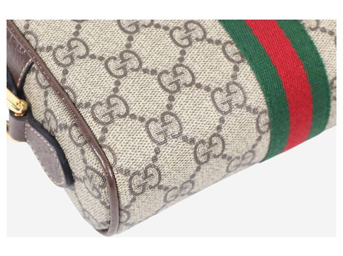 Gucci Mini borsa a tracolla GG Ophidia marrone - vista 10