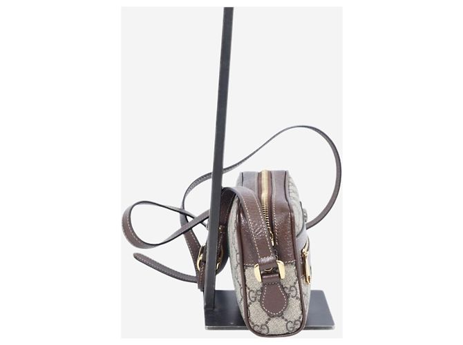Gucci Mini borsa a tracolla GG Ophidia marrone - vista 4