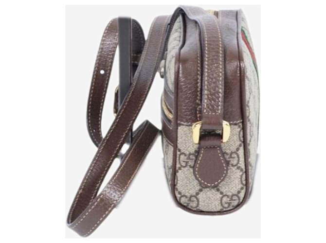 Gucci Mini borsa a tracolla GG Ophidia marrone - vista 5