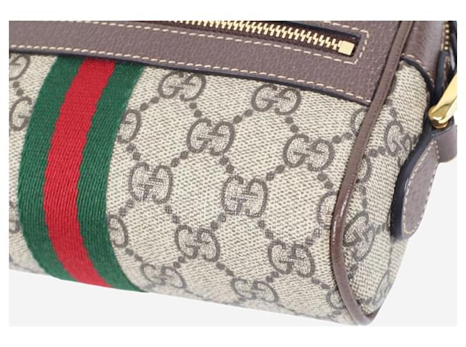 Gucci Mini borsa a tracolla GG Ophidia marrone - vista 7