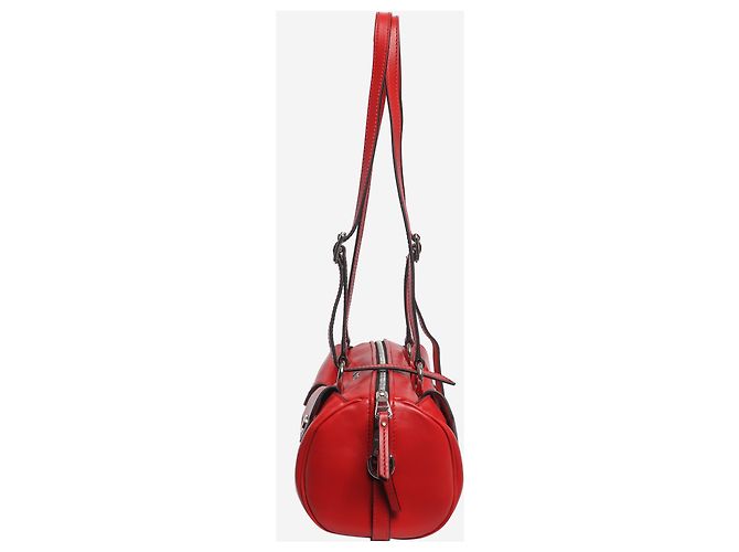 Miu Miu Borsa a tracolla Boston rossa Rosso - vista 2