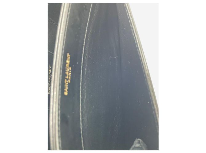 Saint Laurent Borsa a tracolla media in pelle Solferino nera Nero - vista 16
