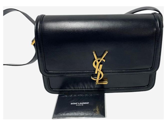 Saint Laurent Borsa a tracolla media in pelle Solferino nera Nero - vista 18