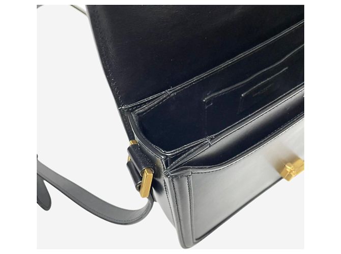 Saint Laurent Borsa a tracolla media in pelle Solferino nera Nero - vista 19