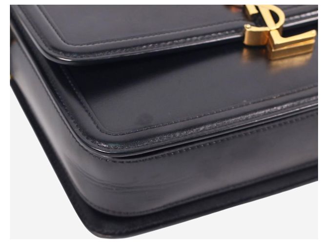 Saint Laurent Borsa a tracolla media in pelle Solferino nera Nero - vista 8