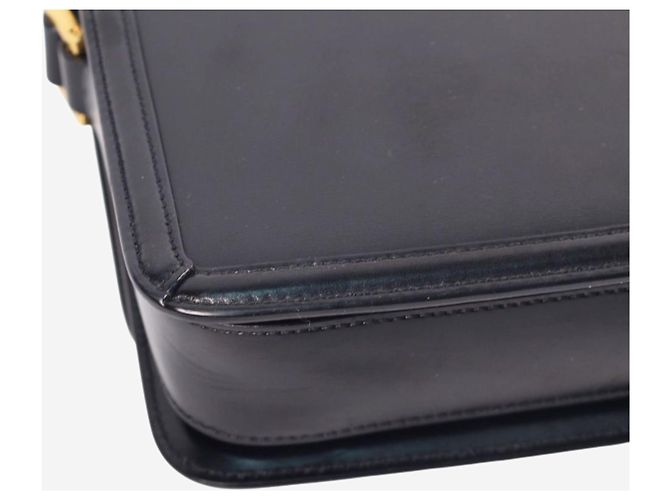 Saint Laurent Borsa a tracolla media in pelle Solferino nera Nero - vista 9
