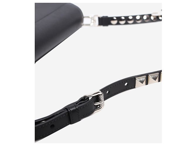 Prada Bolsa de ombro robot Elektra medium preta e laranja Preto - vista 6