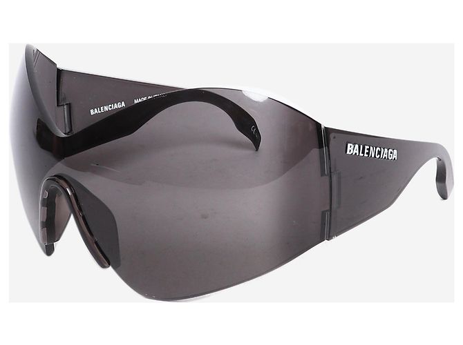 Balenciaga Occhiali da sole maschera a farfalla neri Nero - vista 2