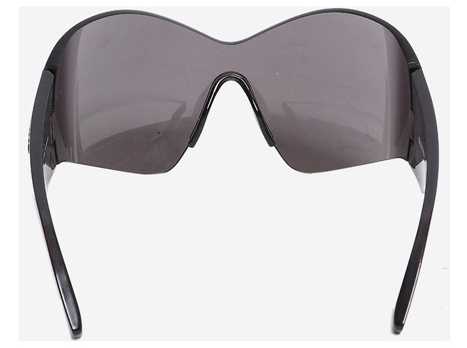 Balenciaga Occhiali da sole maschera a farfalla neri Nero - vista 3