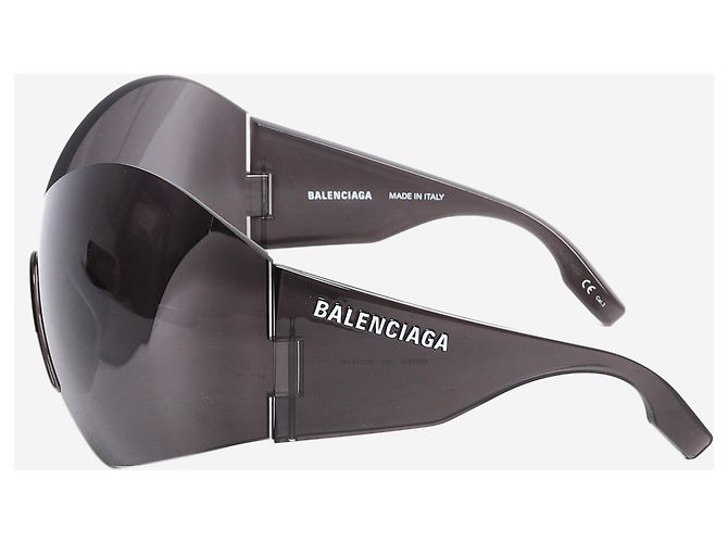 Balenciaga Occhiali da sole maschera a farfalla neri Nero - vista 4