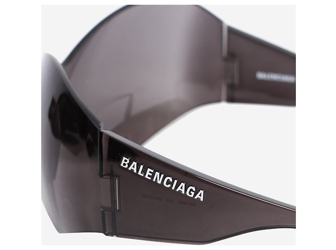 Balenciaga Occhiali da sole maschera a farfalla neri Nero - vista 5