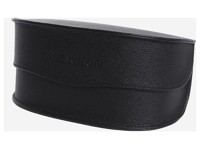Balenciaga Occhiali da sole maschera a farfalla neri Nero - vista 6