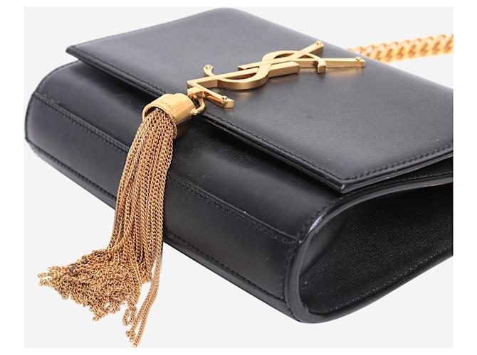 Saint Laurent Mini borsa a tracolla Kate nera Nero - vista 4