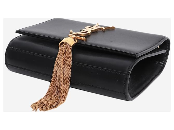 Saint Laurent Mini borsa a tracolla Kate nera Nero - vista 5