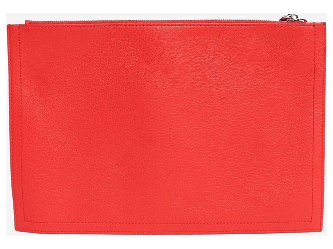 Givenchy Clutch Antigona in pelle grana rossa Rosso - vista 2