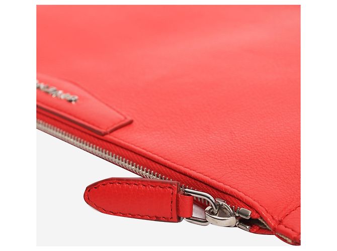 Givenchy Clutch Antigona in pelle grana rossa Rosso - vista 3