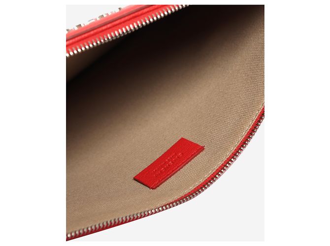Givenchy Clutch Antigona in pelle grana rossa Rosso - vista 4