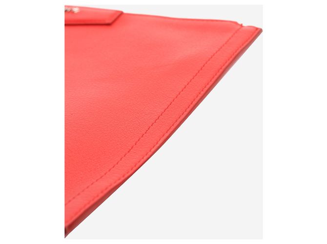 Givenchy Clutch Antigona in pelle grana rossa Rosso - vista 6