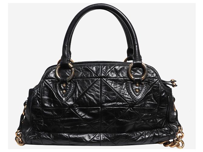 Marc by Marc Jacobs Borsa 2 way in pelle stropicciata nera Nero - vista 2