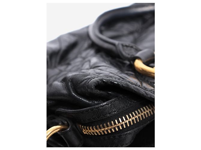 Marc by Marc Jacobs Borsa 2 way in pelle stropicciata nera Nero - vista 7