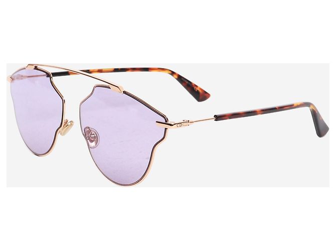 Dior Occhiali da sole con montatura in metallo dorato D'oro - vista 2