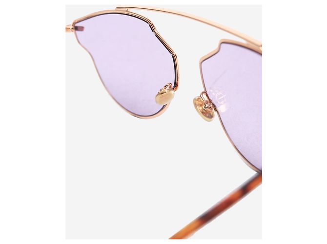 Dior Occhiali da sole con montatura in metallo dorato D'oro - vista 6