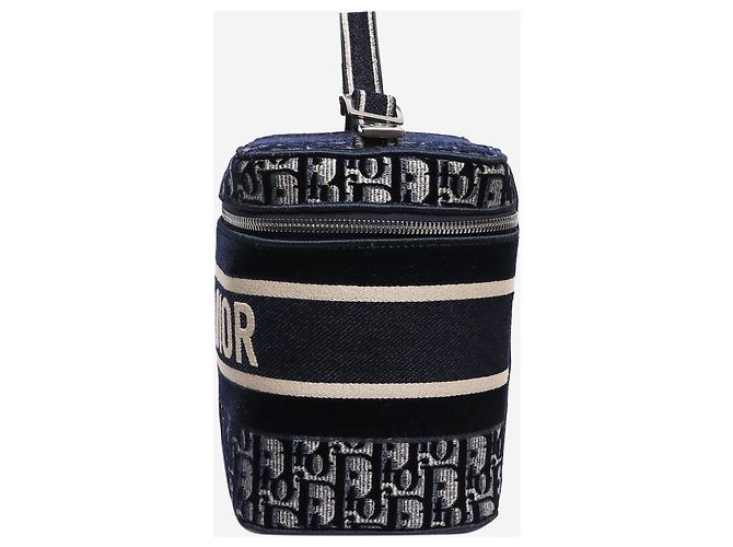 Dior Borsa vanity Oblique blu 2020 - vista 3
