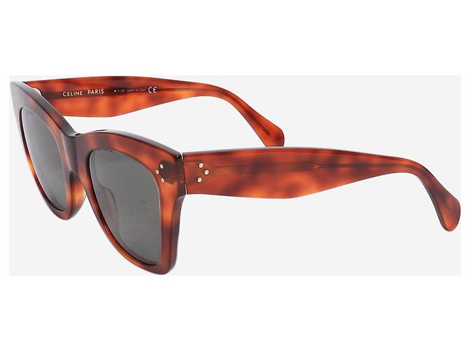 Céline Gafas de sol Wayfarer carey marrón Castaño - vista 2