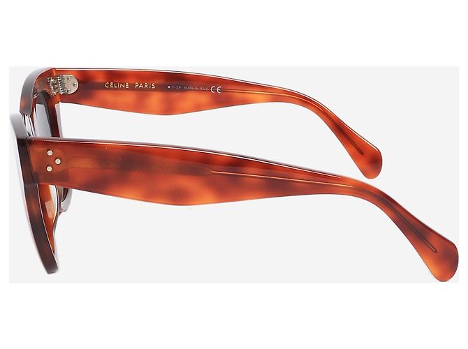 Céline Gafas de sol Wayfarer carey marrón Castaño - vista 3