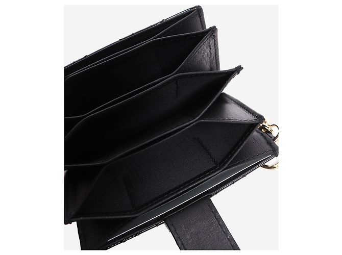 Lady Dior Kartenetui aus Lackleder in Schwarz - Ansicht 4