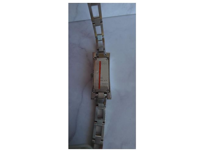 Reloj Gucci de acero inoxidable con diamantes Plata Blanco - vista 9