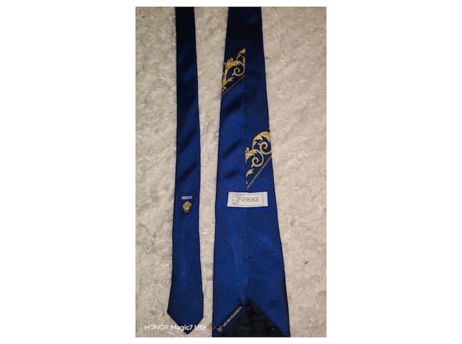 Medusa Versace Silk Tie Blue - view 2