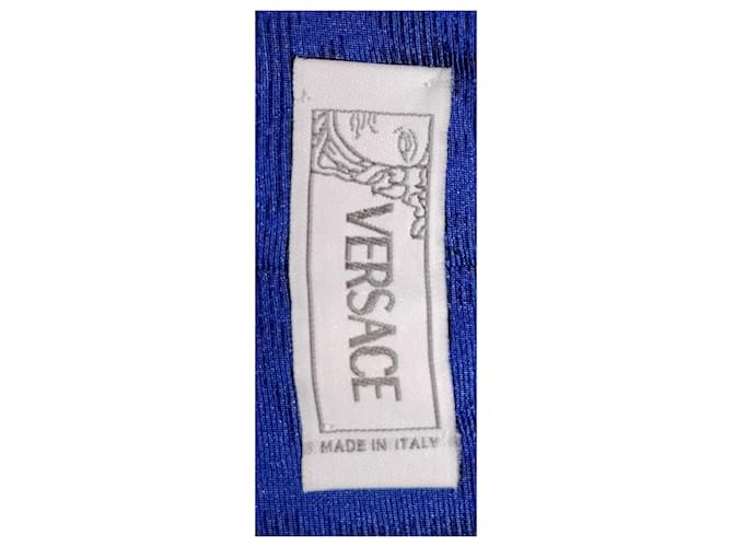 Medusa Versace Silk Tie Blue - view 6
