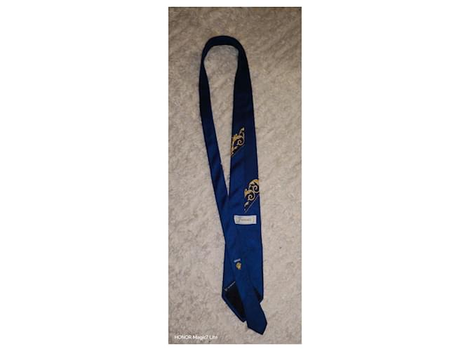 Medusa Versace Silk Tie Blue - view 9