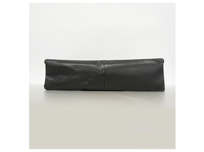 Borsa Tote Chanel in pelle di vitello martellata nera Nero - vista 3