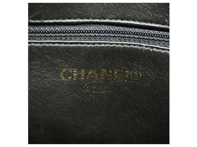 Borsa Tote Chanel in pelle di vitello martellata nera Nero - vista 5