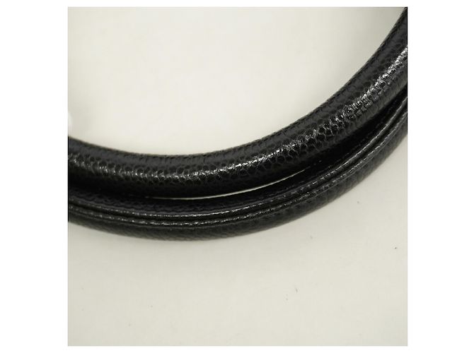 Borsa Tote Chanel in pelle di vitello martellata nera Nero - vista 8