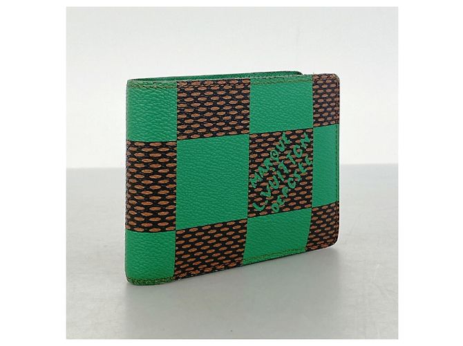 Louis Vuitton Damier Pop Portefeuille Multiple Wallet Verde - vista 2