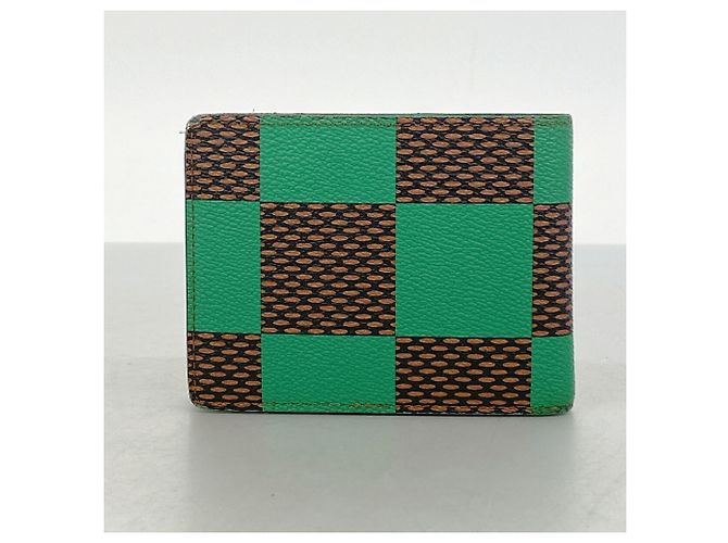 Louis Vuitton Damier Pop Portefeuille Multiple Wallet Verde - vista 7