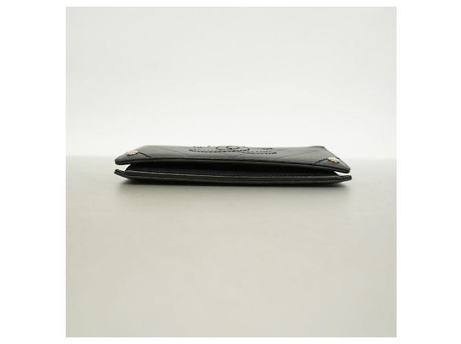 Chanel V-Stitch Leder Geldbörse lang Schwarz - Ansicht 2