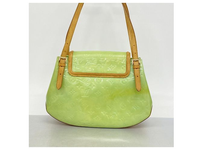 Borsa a tracolla Louis Vuitton Vernis Biscayne Bay GM Verde - vista 11