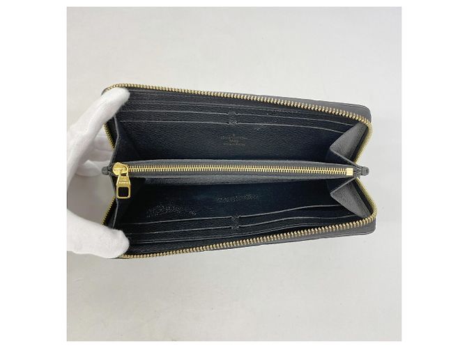 Louis Vuitton Monogram Empreinte Portefeuille Clemence Long Wallet Nero - vista 3