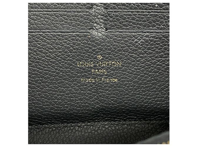 Louis Vuitton Monogram Empreinte Portefeuille Clemence Long Wallet Nero - vista 4