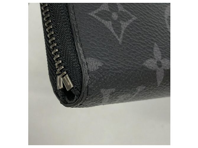 Louis Vuitton Monogram Eclipse Zippy Wallet Black - view 6