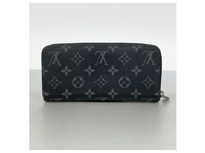 Louis Vuitton Monogram Eclipse Zippy Wallet Black - view 7