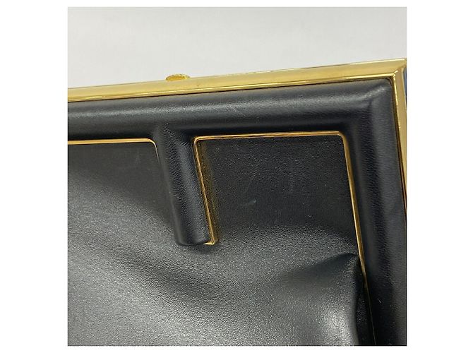 Borsa a spalla Fendi First in pelle - Black Nero - vista 7