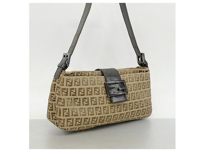 Borsa a tracolla Fendi Zucchino Marrone - vista 2